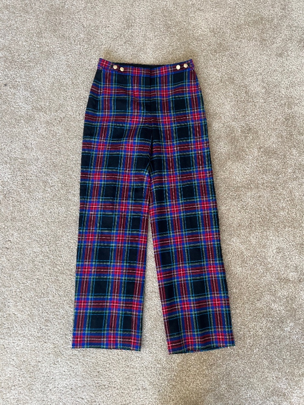 JCREW Plaid Wool Trouser Pants